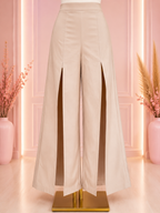 Pantalón Wide Leg con Abertura Frontal