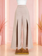 Pantalón Wide Leg con Abertura Frontal