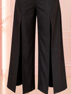 Pantalón Wide Leg con Abertura Frontal