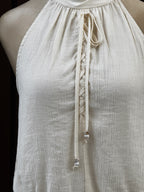 Halter Crinkle Mini con Volantes