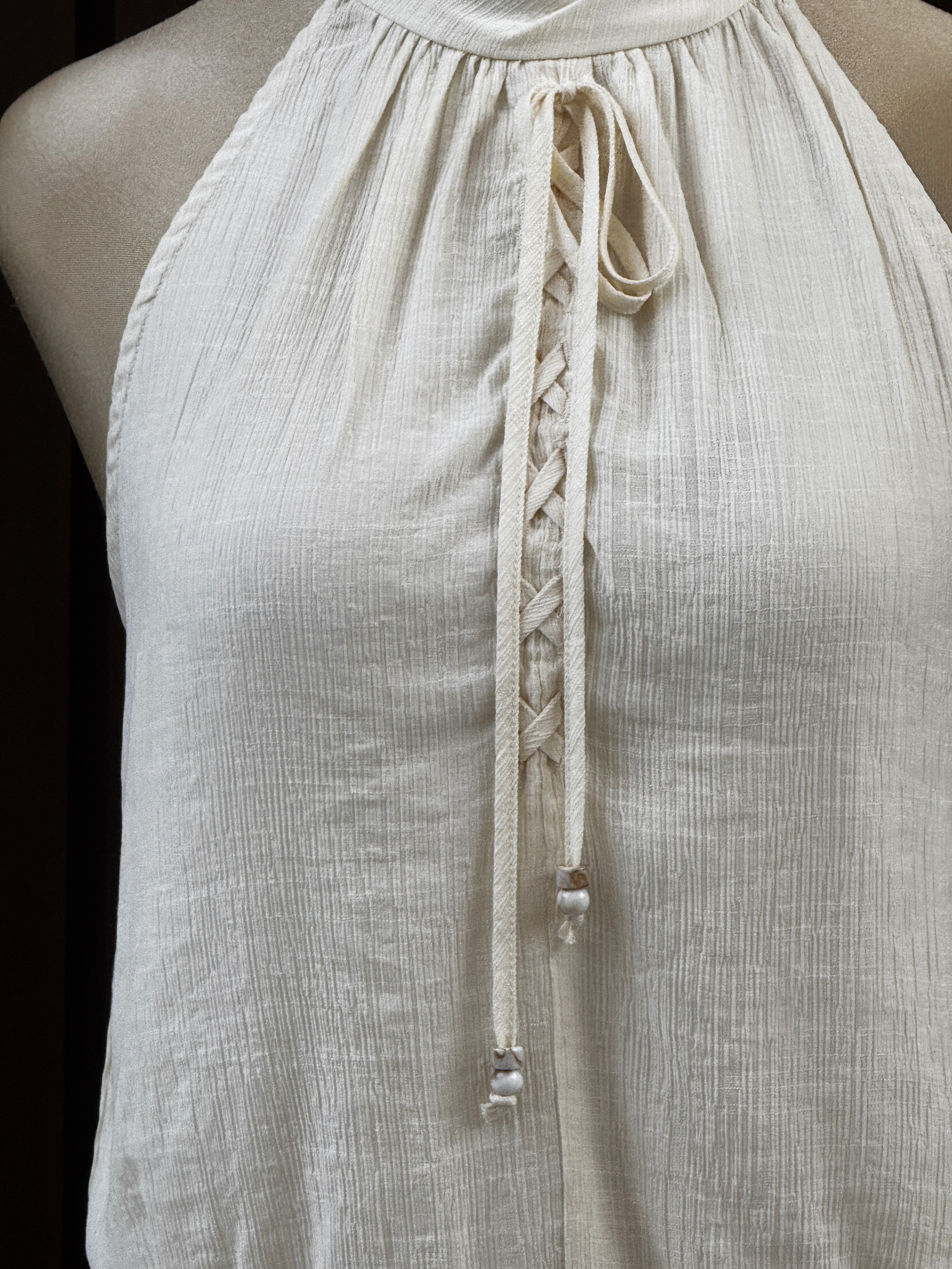 Halter Crinkle Mini con Volantes