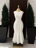 Sirena Blanco Maxi con Lentejuelas y Pedrería
