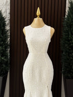 Sirena Blanco Maxi con Lentejuelas y Pedrería