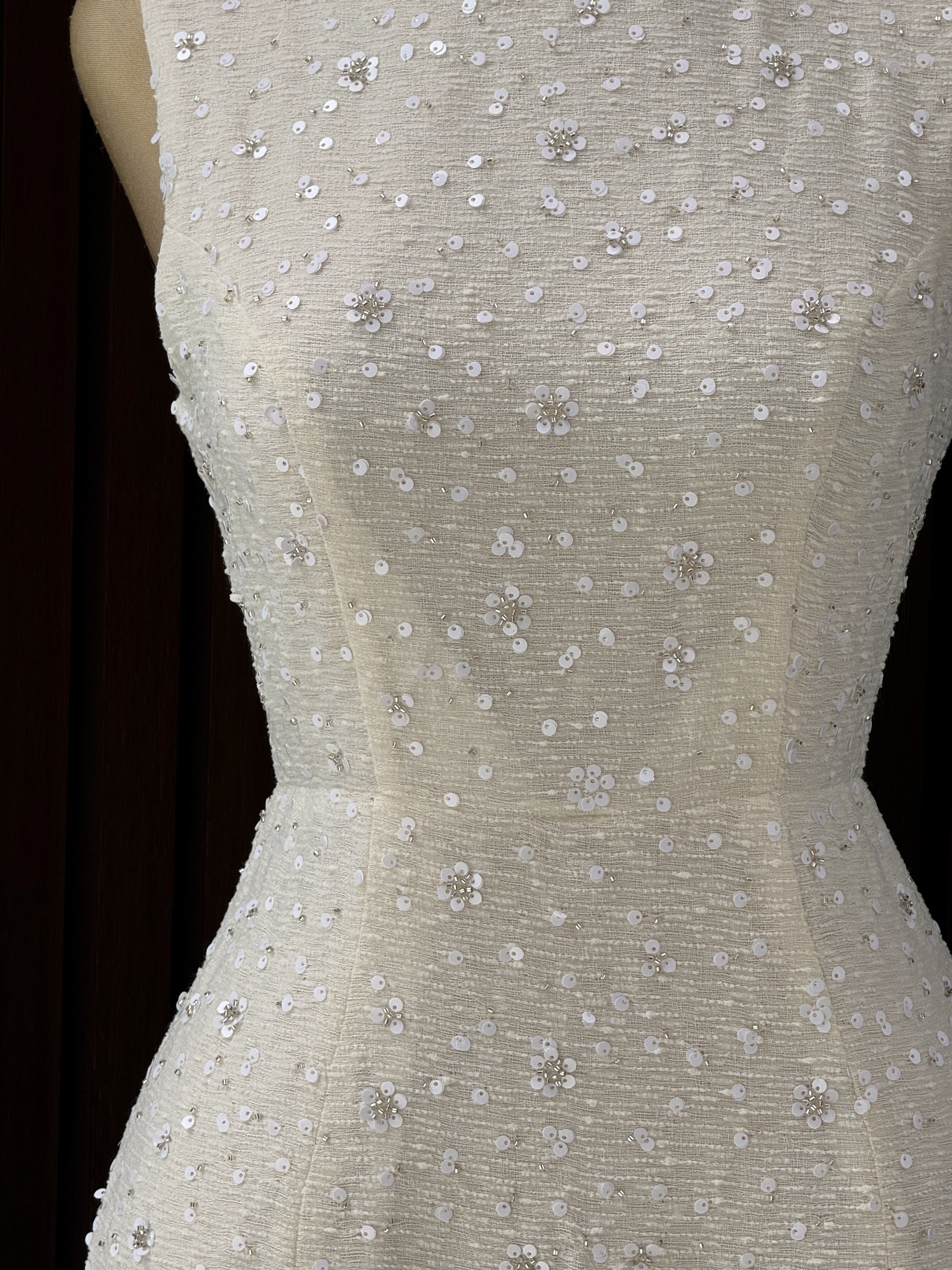 Sirena Blanco Maxi con Lentejuelas y Pedrería