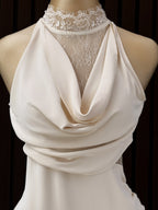 Halter Perla Maxi con Encaje