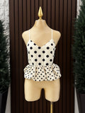 Top Peplum Lunares