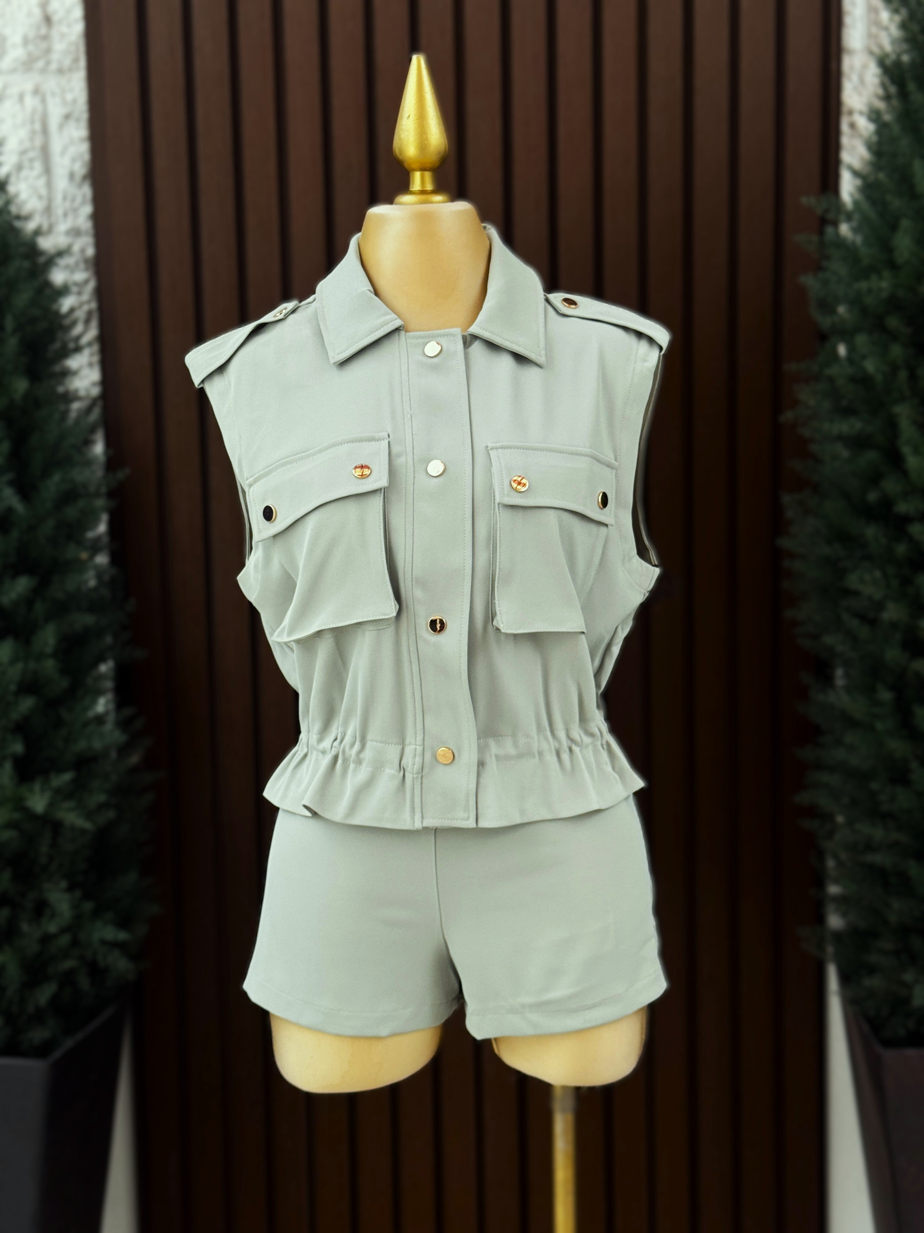 Conjunto Safari Verde Menta