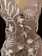 Conjunto Floral Bordado