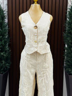 Conjunto Floral Bordado