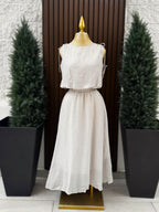 Conjunto Lino Maxi con Amarre en Hombros