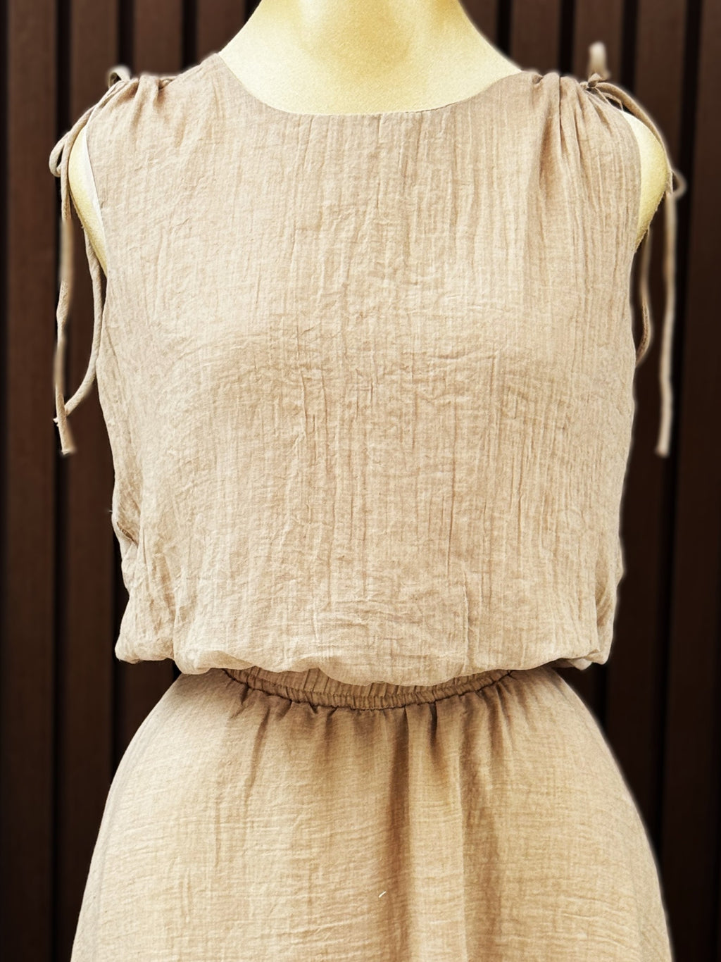 Conjunto Lino Maxi con Amarre en Hombros