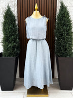 Conjunto Lino Maxi con Amarre en Hombros