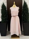 Conjunto Lino Maxi con Amarre en Hombros